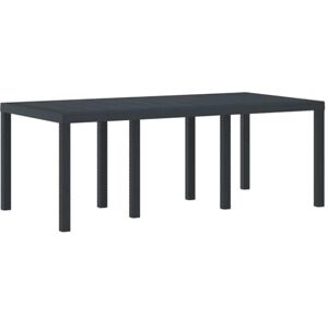 Table de Jardin Vidaxl - 200x100x73 cm, Gris Anthracite, Résistante aux Intempéries - Publicité Table de Jardin Vidaxl - 200x100x73 cm, Gris Anthracite, Résistante aux Intempéries - Publicité