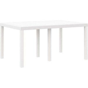 Table Extérieure Blanche en Plastique Rectangulaire - Table - Publicité Table Extérieure Blanche en Plastique Rectangulaire - Table - Publicité