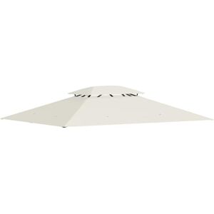 Outsunny Toile de Rechange pour pavillon Toile de tonnelle 4 x 3 m, Toit Double avec Trous de Drainage, Polyester Haute densité 180 g/m², Protection Solaire, Toile Inclus Uniquement, crème - Publicité Outsunny Toile de Rechange pour pavillon Toile de tonnelle 4 x 3 m, Toit Double avec Trous de Drainage, Polyester Haute densité 180 g/m², Protection Solaire, Toile Inclus Uniquement, crème - Publicité