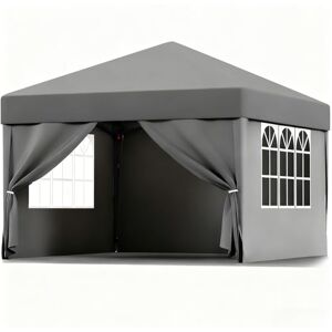 ISE Tonnelle Pliante 3x3, Tonnelle de Jardin Exterieur 3x3, Barnum Pliant 3x3M Professionnel avec Rideaux, Tente Pliante 3x3M avec 3 Hauteur Réglable, Tonnelles de Camping Résistant Protection UV50+ - Publicité ISE Tonnelle Pliante 3x3, Tonnelle de Jardin Exterieur 3x3, Barnum Pliant 3x3M Professionnel avec Rideaux, Tente Pliante 3x3M avec 3 Hauteur Réglable, Tonnelles de Camping Résistant Protection UV50+ - Publicité