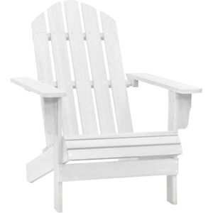 vidaXL Chaise de Jardin Siège de Balcon Bois Blanc Terrasse Patio Extérieur - Publicité vidaXL Chaise de Jardin Siège de Balcon Bois Blanc Terrasse Patio Extérieur - Publicité