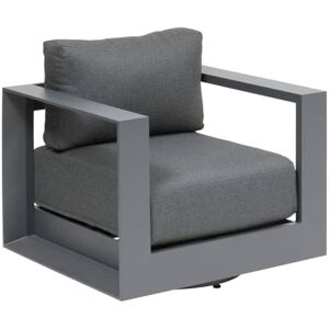 Hespéride Fauteuil de Salon de Jardin Rotatif Allure Gris/Graphite - Publicité Hespéride Fauteuil de Salon de Jardin Rotatif Allure Gris/Graphite - Publicité