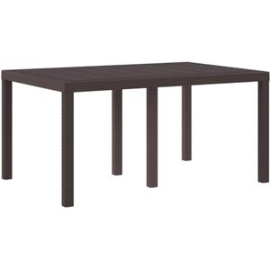 Table Extérieure Rectangulaire Marron VidaXL - Table - Publicité Table Extérieure Rectangulaire Marron VidaXL - Table - Publicité