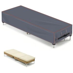 Khongoo Housse de protection pour chaise longue de jardin, 200 x 68 x 30 cm, housse Oxford 420D, protection UV contre la décoloration, indéchirable, gris - Publicité Khongoo Housse de protection pour chaise longue de jardin, 200 x 68 x 30 cm, housse Oxford 420D, protection UV contre la décoloration, indéchirable, gris - Publicité