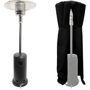Happy Garden Parasol chauffant OSLO chauffage d'extérieur au gaz en acier noir + housse de protection - Publicité Happy Garden Parasol chauffant OSLO chauffage d'extérieur au gaz en acier noir + housse de protection - Publicité