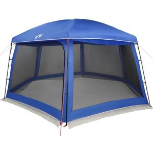Tente de piscine vidaXL - 618x532 cm, Bleu, Parois en maille, Fly amovible - Publicité Tente de piscine vidaXL - 618x532 cm, Bleu, Parois en maille, Fly amovible - Publicité