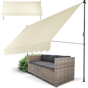 Juskys Store Banne Manuel Kapstadt 400x120 cm Store Extérieur Réglable, sans Perçage, Imperméable, Résistant UV, Verticale & Diagonale Beige - Publicité Juskys Store Banne Manuel Kapstadt 400x120 cm Store Extérieur Réglable, sans Perçage, Imperméable, Résistant UV, Verticale & Diagonale Beige - Publicité