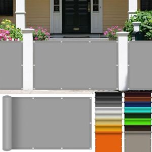 SUNLIMEI Voile d'ombrage Carré 0.5 x 5 m Rectangulaire Brise Vue Toile Ombrage Extérieur, Jardin, Terrasse, Balcon UV Protection 98% Résistant Aux Déchirures, Gris Clair - Publicité SUNLIMEI Voile d'ombrage Carré 0.5 x 5 m Rectangulaire Brise Vue Toile Ombrage Extérieur, Jardin, Terrasse, Balcon UV Protection 98% Résistant Aux Déchirures, Gris Clair - Publicité