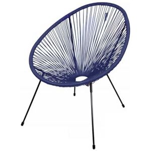 Sunnydays - ResineBleuMarine4P - Bleu Marine - 56x72x88 cm - Garden Chair - Publicité Sunnydays - ResineBleuMarine4P - Bleu Marine - 56x72x88 cm - Garden Chair - Publicité