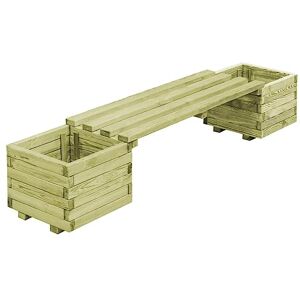 vidaXL Banc de Jardin à Jardinières Terrasse Banquette Bois de Pin Imprégné - Publicité vidaXL Banc de Jardin à Jardinières Terrasse Banquette Bois de Pin Imprégné - Publicité