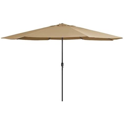 Nnevl Parasol Extérieur - 400cm Taupe - Protection UV - Publicité Nnevl Parasol Extérieur - 400cm Taupe - Protection UV - Publicité
