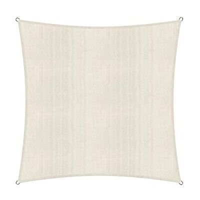 LUMALAND - Sonnensegel 3x3m - Crème - HDPE 160g/m² - Voile solaire - Publicité LUMALAND - Sonnensegel 3x3m - Crème - HDPE 160g/m² - Voile solaire - Publicité