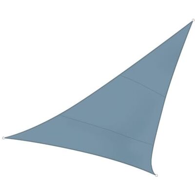 Perel Voile d'ombrage, Toile ombrage, Toile extérieure terrasse, imperméable, Protection Contre UV, 3 Anneaux en O en Acier Inoxydable, 5 x 5 x 5 m, 160 g/m², Polyester, Triangulaire, Gris Bleu - Publicité Perel Voile d'ombrage, Toile ombrage, Toile extérieure terrasse, imperméable, Protection Contre UV, 3 Anneaux en O en Acier Inoxydable, 5 x 5 x 5 m, 160 g/m², Polyester, Triangulaire, Gris Bleu - Publicité