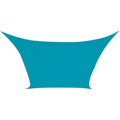 Perel Voile d'ombrage carré Bleu Ciel 5 x 5 m - Publicité Perel Voile d'ombrage carré Bleu Ciel 5 x 5 m - Publicité