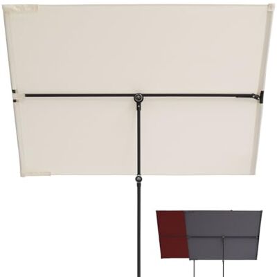 Doppler Pare-soleil pour balcon I 170x130cm en naturel I Protection solaire pour balcon & terrasse I Protection visuelle flexible I Parasol rectangulaire & pivotant I Parasol de jardin pour balcon - Publicité Doppler Pare-soleil pour balcon I 170x130cm en naturel I Protection solaire pour balcon & terrasse I Protection visuelle flexible I Parasol rectangulaire & pivotant I Parasol de jardin pour balcon - Publicité