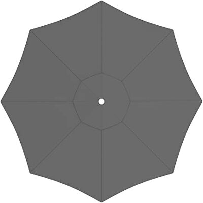 paramondo Toile pour parasol en bois paramadera, ∅ 3 m, Hydrofuge, avec système d'aération du parasol, Lavable, Rond, Gris - Publicité paramondo Toile pour parasol en bois paramadera, ∅ 3 m, Hydrofuge, avec système d'aération du parasol, Lavable, Rond, Gris - Publicité