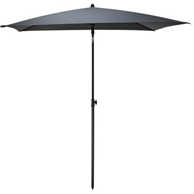 Spetebo Parasol de balcon gris Avec articulation, inclinaison réglable Résistant aux UV, protection solaire Pour jardin, terrasse, marché 125 x 200 cm, rectangulaire - Publicité Spetebo Parasol de balcon gris Avec articulation, inclinaison réglable Résistant aux UV, protection solaire Pour jardin, terrasse, marché 125 x 200 cm, rectangulaire - Publicité