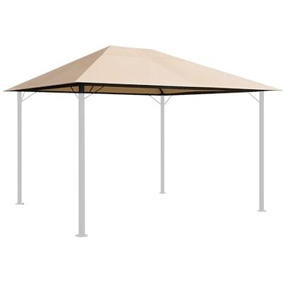 QUICK STAR Toit de Rechange pour tonnelle de Jardin 250 g 3 x 4 m Sable Vieilli - Publicité QUICK STAR Toit de Rechange pour tonnelle de Jardin 250 g 3 x 4 m Sable Vieilli - Publicité