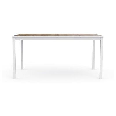 Keter Porto Table de Salle à Manger extérieure pour Jardin et terrasse, 160 x 95 x 75 cm, Convient pour 6 Personnes, Plateau en Finition Effet Bois, Structure en métal Blanc - Publicité Keter Porto Table de Salle à Manger extérieure pour Jardin et terrasse, 160 x 95 x 75 cm, Convient pour 6 Personnes, Plateau en Finition Effet Bois, Structure en métal Blanc - Publicité