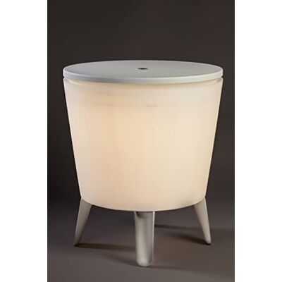 Keter , Cool Bar Table réfrigérante pour extérieur et Jardin éclairée, Couleur Blanche, capacité 30 l, 45 canettes, 52 x 42 x 52 cm - Publicité Keter , Cool Bar Table réfrigérante pour extérieur et Jardin éclairée, Couleur Blanche, capacité 30 l, 45 canettes, 52 x 42 x 52 cm - Publicité