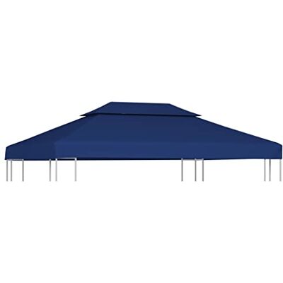 Bâche de toit de pavillon vidaXL avec extracteur de cheminée 310 g/m² 4x3 m Bleu - Publicité Bâche de toit de pavillon vidaXL avec extracteur de cheminée 310 g/m² 4x3 m Bleu - Publicité