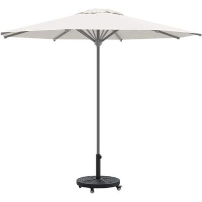 Base d'Ombrage Ronde en Béton avec Roues - Support de Parasol - Publicité Base d'Ombrage Ronde en Béton avec Roues - Support de Parasol - Publicité