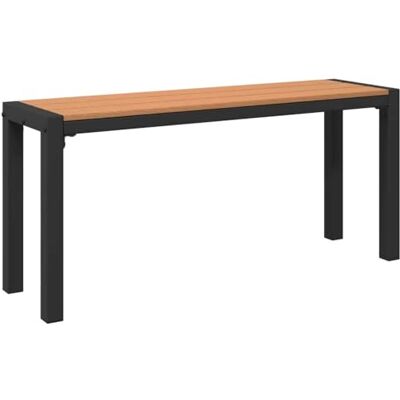 Vidaxl - Banc de jardin 100 cm - acier & WPC brun/noir - Publicité Vidaxl - Banc de jardin 100 cm - acier & WPC brun/noir - Publicité
