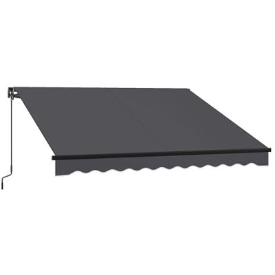 SONGMICS Store Banne Rétractable, Store Manuel avec Manivelle, Protection Solaire pour Balcon, Jardin, UPF 50+, Alliage d’Aluminium, Réglable, 300 x 250 cm, Gris GSA306GZ01 - Publicité SONGMICS Store Banne Rétractable, Store Manuel avec Manivelle, Protection Solaire pour Balcon, Jardin, UPF 50+, Alliage d’Aluminium, Réglable, 300 x 250 cm, Gris GSA306GZ01 - Publicité