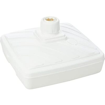 greemotion Eda Plastiques- Pied de Parasol carré 40L, DAD10607, Blanc - Publicité greemotion Eda Plastiques- Pied de Parasol carré 40L, DAD10607, Blanc - Publicité