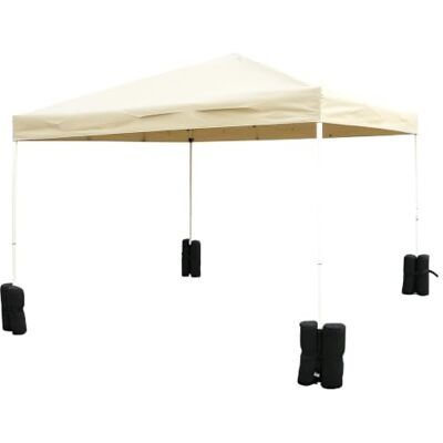 Outsunny Sacs de Lestage de Fixation pour Tonnelle Parasol Pavillon Noir Lot de 4, Poids de Lestage de Pavillon, Volume Max. 15 kg - Publicité Outsunny Sacs de Lestage de Fixation pour Tonnelle Parasol Pavillon Noir Lot de 4, Poids de Lestage de Pavillon, Volume Max. 15 kg - Publicité