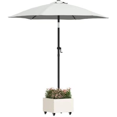 vidaXL Pied de Parasol Blanc 45 x 45 x 45 cm Acier, Support Parasol Ajustable, Pied en Acier Robuste, modernité, Base roulante, Design Compact pour l'été - Publicité vidaXL Pied de Parasol Blanc 45 x 45 x 45 cm Acier, Support Parasol Ajustable, Pied en Acier Robuste, modernité, Base roulante, Design Compact pour l'été - Publicité