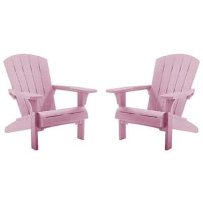 Keter Fauteuil de Jardin Adirondack Lot de 2 Rose - Publicité Keter Fauteuil de Jardin Adirondack Lot de 2 Rose - Publicité