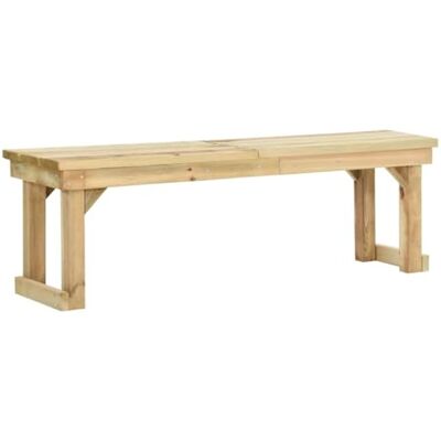 vidaXL Banc de Jardin en Pin Massif 140 cm - Banc de Jardin - Publicité vidaXL Banc de Jardin en Pin Massif 140 cm - Banc de Jardin - Publicité
