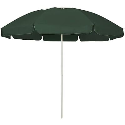 vidaXL Parasol de plage 240cm vert - Parasol de plage - Publicité vidaXL Parasol de plage 240cm vert - Parasol de plage - Publicité