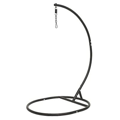 PERAGASHOP - Egg Chair Stand - Black - 105x186cm - Stand - Publicité PERAGASHOP - Egg Chair Stand - Black - 105x186cm - Stand - Publicité