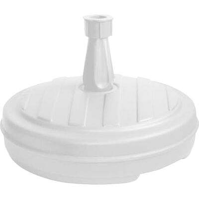 Spetebo Pied de parasol rond en plastique Diamètre : 43 cm Blanc Support de parasol à remplir avec 13 litres d'eau ou de sable Support de parasol - Publicité Spetebo Pied de parasol rond en plastique Diamètre : 43 cm Blanc Support de parasol à remplir avec 13 litres d'eau ou de sable Support de parasol - Publicité