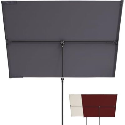 Doppler Pare-soleil pour balcon I 170x130cm I Protection solaire pour balcon & terrasse I Protection visuelle flexible I Parasol rectangulaire & pivotant I Parasol de jardin pour balcon - Publicité Doppler Pare-soleil pour balcon I 170x130cm I Protection solaire pour balcon & terrasse I Protection visuelle flexible I Parasol rectangulaire & pivotant I Parasol de jardin pour balcon - Publicité