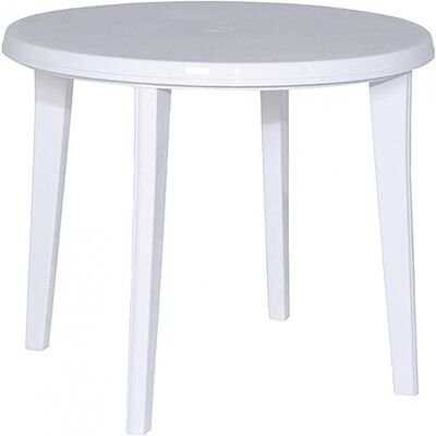 Jardin Lisa 137212 Table en Plastique Blanc 90 x 73 cm - Publicité Jardin Lisa 137212 Table en Plastique Blanc 90 x 73 cm - Publicité