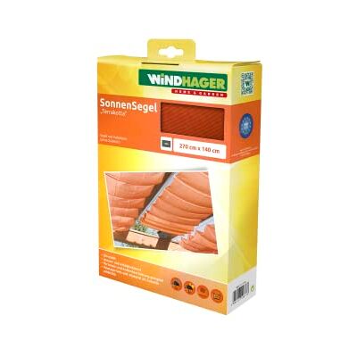 Windhager Voile d'ombrage Coulissante sur Câbles, Voile Pare-Soleil pour la Technique de Tension de Corde, Voile de Protection Solaire Idéale pour Pergola Ou Véranda, 2, 7 x 1, 4 m, Terracotta, 10877 - Publicité Windhager Voile d'ombrage Coulissante sur Câbles, Voile Pare-Soleil pour la Technique de Tension de Corde, Voile de Protection Solaire Idéale pour Pergola Ou Véranda, 2, 7 x 1, 4 m, Terracotta, 10877 - Publicité