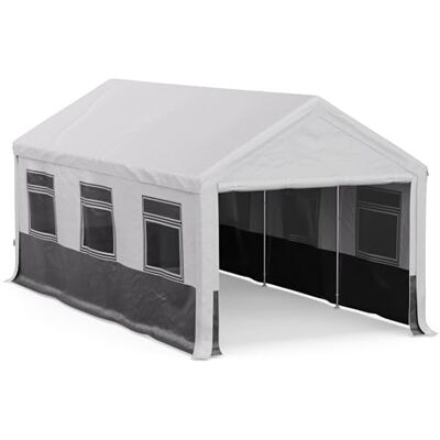 blumfeldt Tonnelle 3x6m, Tonnelle de Jardin Extérieur, Toile Résistante aux Intempéries, Parois Latérales avec Fenêtre - Publicité blumfeldt Tonnelle 3x6m, Tonnelle de Jardin Extérieur, Toile Résistante aux Intempéries, Parois Latérales avec Fenêtre - Publicité