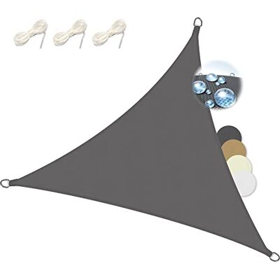 Sol Royal Voile d'ombrage Triangulaire imperméable PES Protection UV Toile 3,6x3,6x3,6m anthracite solaire brise vue pour pergola terrasse balcon & jardin SolVision Fixation piscine triangle PS9 - Publicité Sol Royal Voile d'ombrage Triangulaire imperméable PES Protection UV Toile 3,6x3,6x3,6m anthracite solaire brise vue pour pergola terrasse balcon & jardin SolVision Fixation piscine triangle PS9 - Publicité