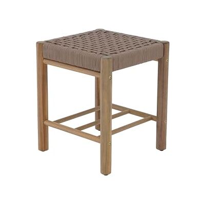 BAÏTA Tabouret intérieur et extérieur AVI en Bois d'acacia et Corde Marron Clair - Publicité BAÏTA Tabouret intérieur et extérieur AVI en Bois d'acacia et Corde Marron Clair - Publicité