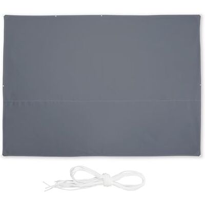 Relaxdays Voile d’ombrage rectangulaire, 3,5 x 4,5 m, imperméable, Anti-UV, avec tendeurs, terrasse, Balcon, Gris - Publicité Relaxdays Voile d’ombrage rectangulaire, 3,5 x 4,5 m, imperméable, Anti-UV, avec tendeurs, terrasse, Balcon, Gris - Publicité