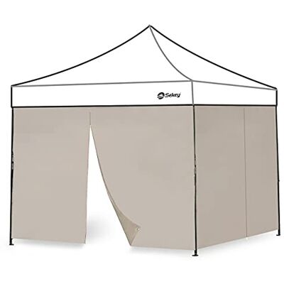 Sekey Lot de 2 parois latérales pour pavillon 3 x 3 m, imperméables, résistantes à l'hiver, parois latérales pour tonnelle, Tente de fête, Tente de Jardin, 3 x 3 m, 2 Portes, Kaki - Publicité Sekey Lot de 2 parois latérales pour pavillon 3 x 3 m, imperméables, résistantes à l'hiver, parois latérales pour tonnelle, Tente de fête, Tente de Jardin, 3 x 3 m, 2 Portes, Kaki - Publicité