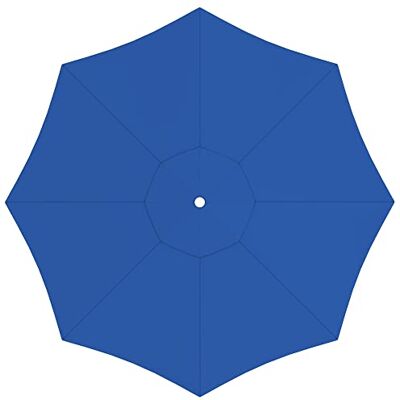 paramondo Toile de rechange pour parasol avec Air Vent pour parasol Interpara, lavable, ∅ 3,50 m, ronde, Bleue - Publicité paramondo Toile de rechange pour parasol avec Air Vent pour parasol Interpara, lavable, ∅ 3,50 m, ronde, Bleue - Publicité