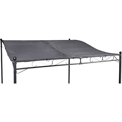 Spetebo Anbau Tonnelle de rechange 300 x 250 cm – Gris – Toit universel avec œillets et fermeture Velcro – Accessoires de rechange pour toit pare-soleil - Publicité Spetebo Anbau Tonnelle de rechange 300 x 250 cm – Gris – Toit universel avec œillets et fermeture Velcro – Accessoires de rechange pour toit pare-soleil - Publicité