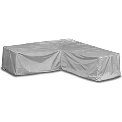 Mehr Garten Premium Protect Housse salon de jardin en L 225x225x80 cm polyester 2 couches respirant, imperméable, anti-UV avec cordon de serrage - Publicité Mehr Garten Premium Protect Housse salon de jardin en L 225x225x80 cm polyester 2 couches respirant, imperméable, anti-UV avec cordon de serrage - Publicité