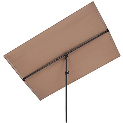 blumfeldt Flex-Shade XL parasol protection solaire, surface : 150 x 210 cm, matériau : polyester, facteur de protection UV 50, pied en aluminium, déperlant, taupe - Publicité blumfeldt Flex-Shade XL parasol protection solaire, surface : 150 x 210 cm, matériau : polyester, facteur de protection UV 50, pied en aluminium, déperlant, taupe - Publicité