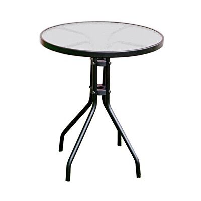 ArtRoja Table de Jardin ZWT-03 - Table ronde en métal avec plateau en verre - Publicité ArtRoja Table de Jardin ZWT-03 - Table ronde en métal avec plateau en verre - Publicité