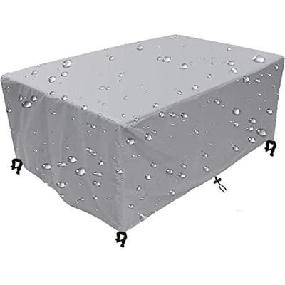 ART Housse Salon de Jardin Extérieur 200x100x75cm en Tissu Oxford 420D Imperméable, Anti-UV, Résistant au Déchirement Différentes Tailles Argent-Gris - Publicité ART Housse Salon de Jardin Extérieur 200x100x75cm en Tissu Oxford 420D Imperméable, Anti-UV, Résistant au Déchirement Différentes Tailles Argent-Gris - Publicité